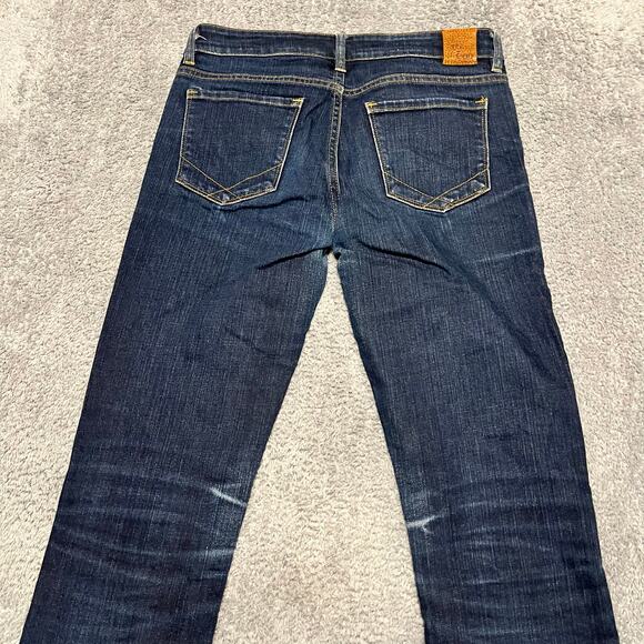 Raleigh Jeans Womens 27 (31x34) Denim Blue Straight Long White Oak Denim ** - Picture 4 of 13